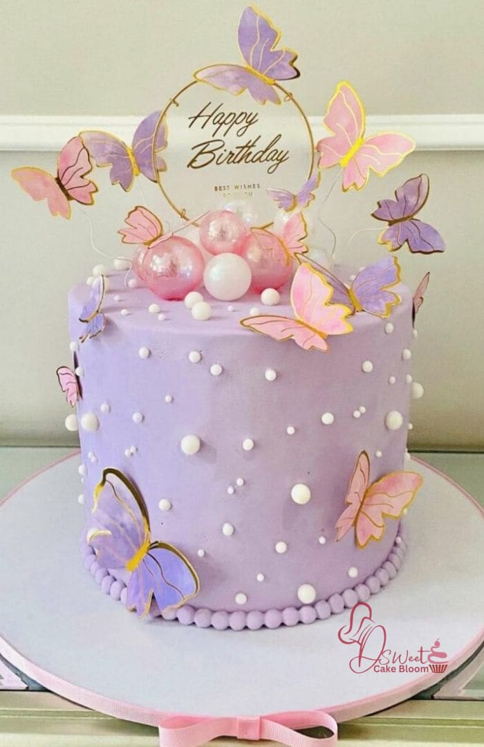 Baby Girl Birthday Cake